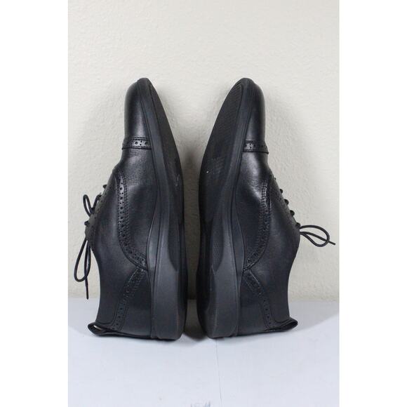 Amberjack Men’s Size 9W Wide Dress Shoes The Cap Toe Black - Picture 6 of 8